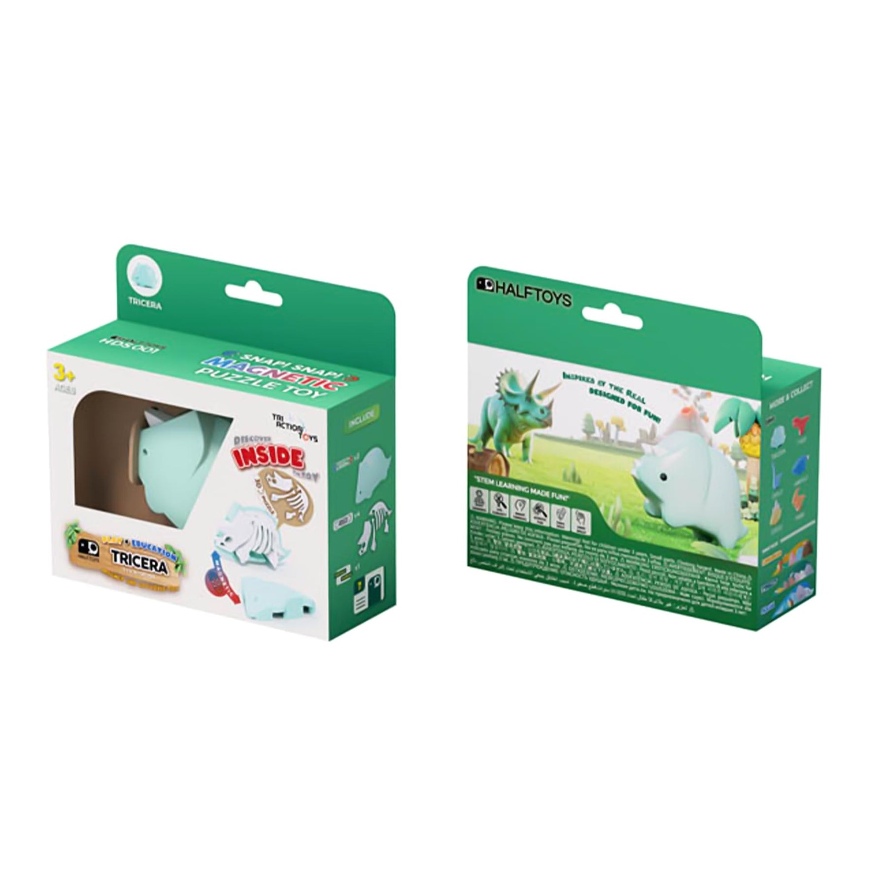 Dino Tricera Magnetic Puzzle Toy