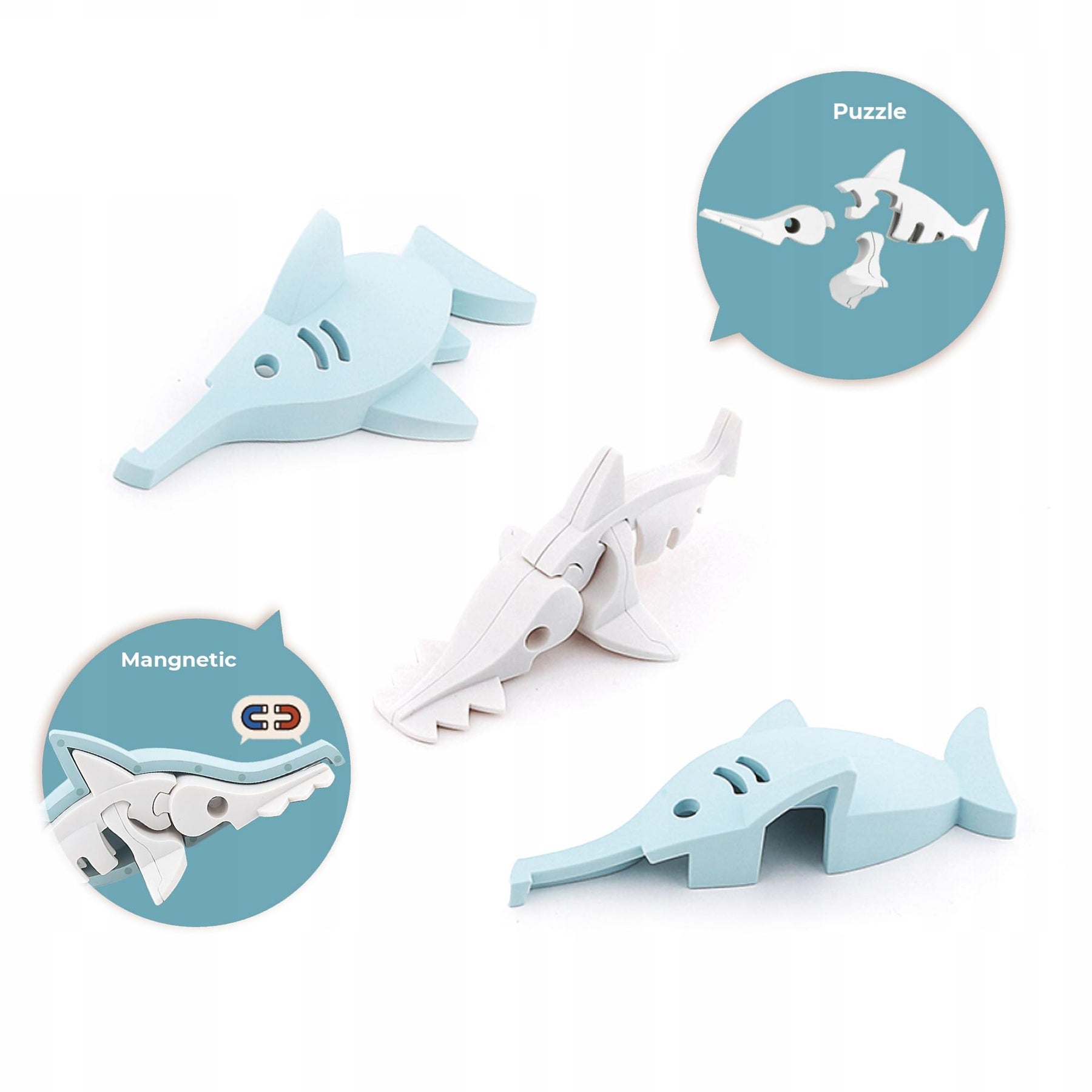 Ocean Saw Shark Magnetic Puzzle Toy