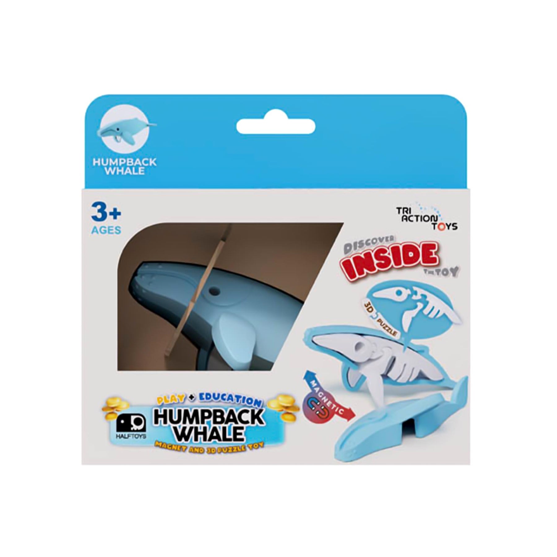 Ocean Humpback Whale Magnetic Puzzle Toy