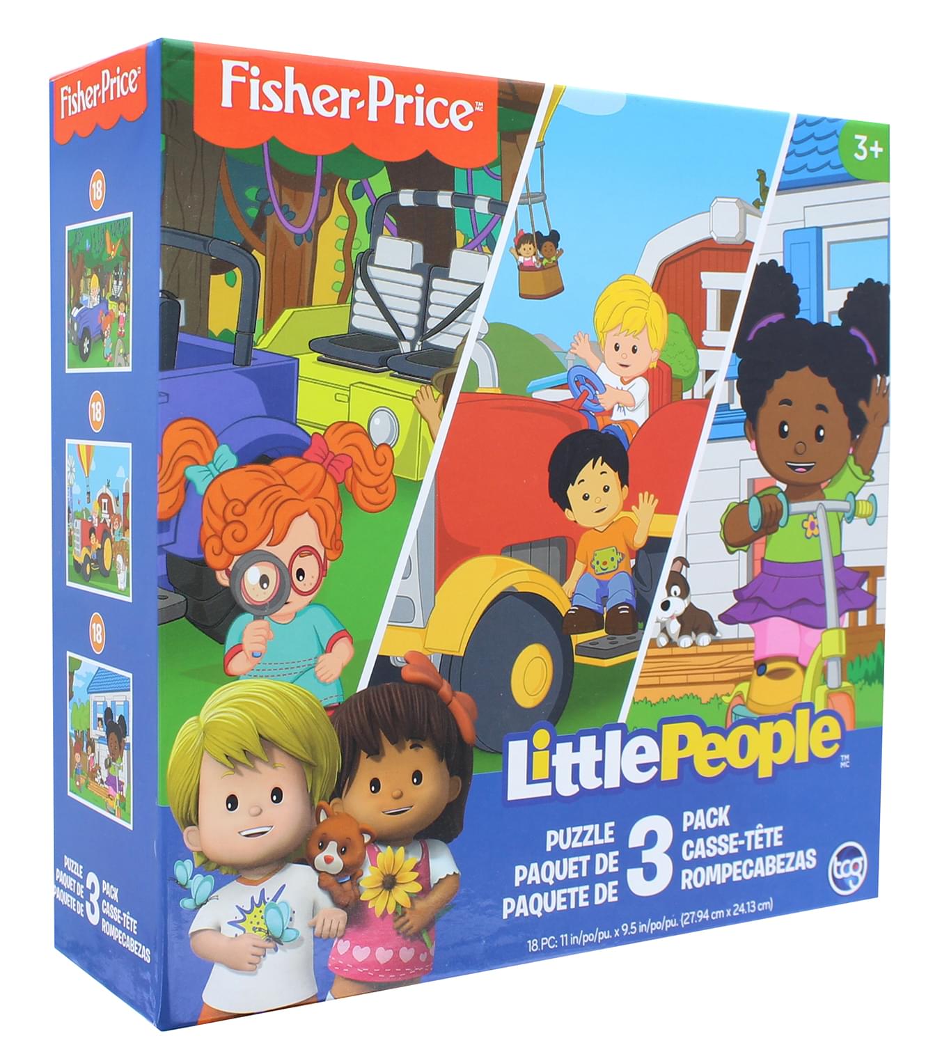 Fisher-Price Little People 18 Piece Jigsaw Puzzle 3 Pack