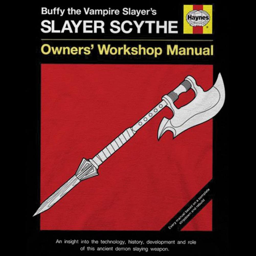 Buffy the Vampire Slayer "Slayer Scythe" Adult T-Shirt