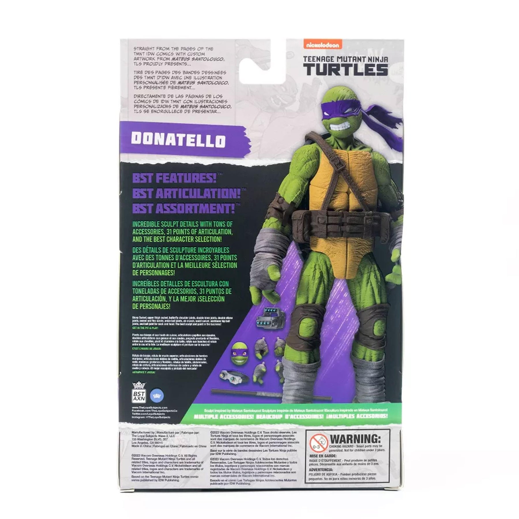 Teenage Mutant Ninja Turtles BST AXN Comic Heroes Wave 1 | Donatello