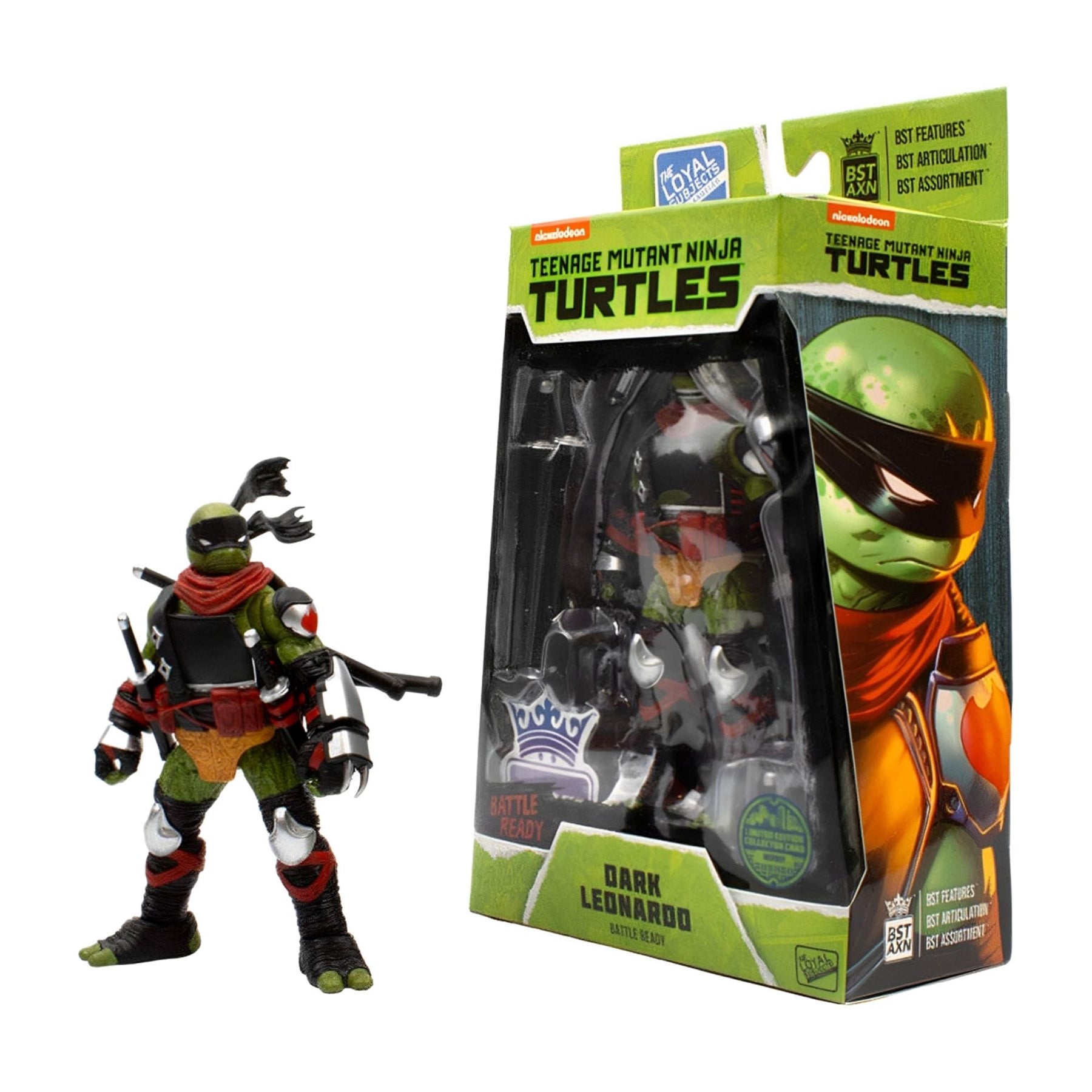 Teenage Mutant Ninja Turtles BST AXN |Exclusive Battle Ready Dark Leonardo