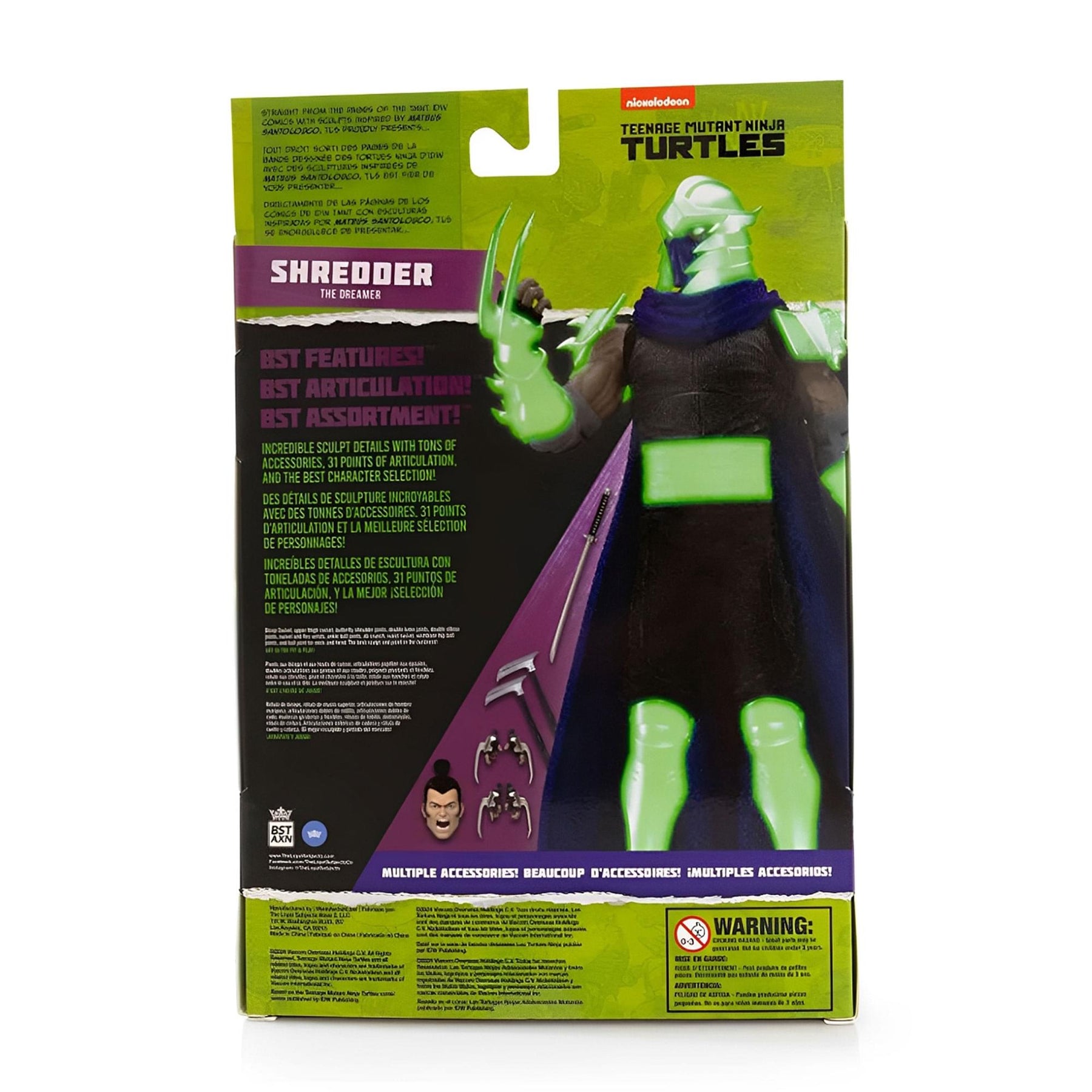 Teenage Mutant Ninja Turtles BST AXN| Exclusive GITD Shredder The Dreamer