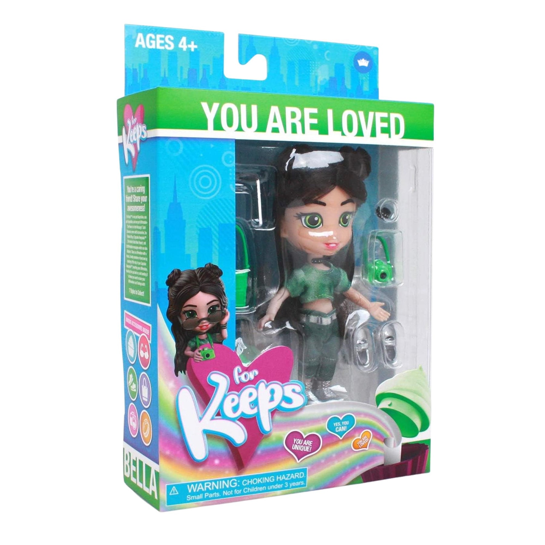 For Keeps 5 Inch Fashion Doll | Bella Girl with Cupcake Keepsake
