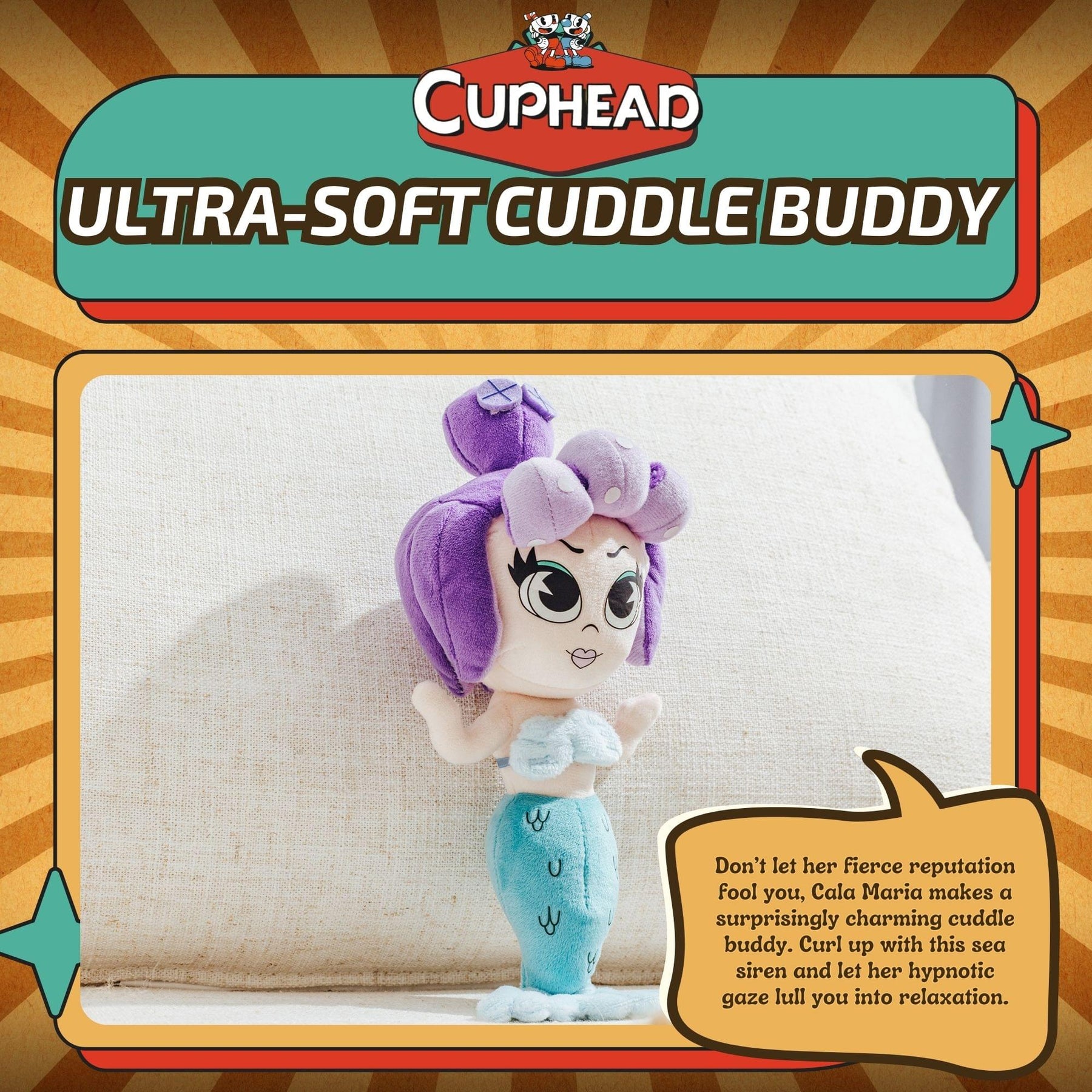 Cuphead Cala Maria 10-Inch Plush
