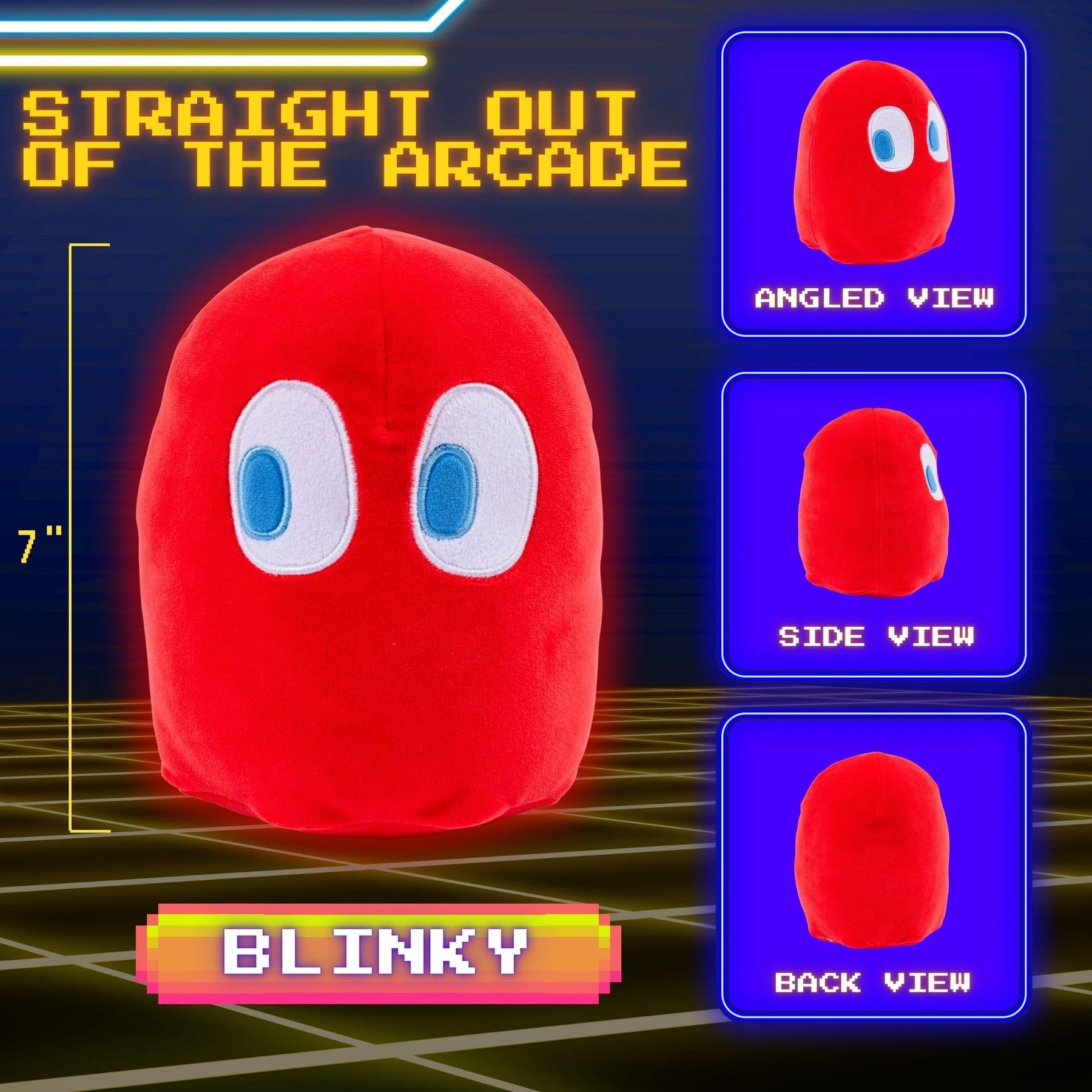 Pac-Man Blinky 7-Inch Plush