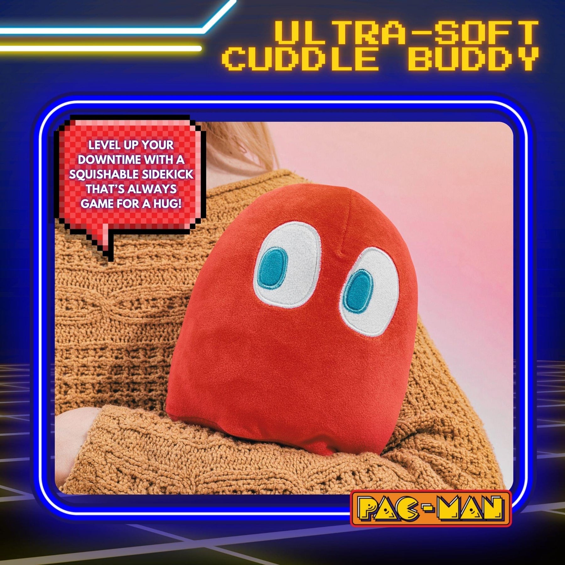 Pac-Man Blinky 7-Inch Plush