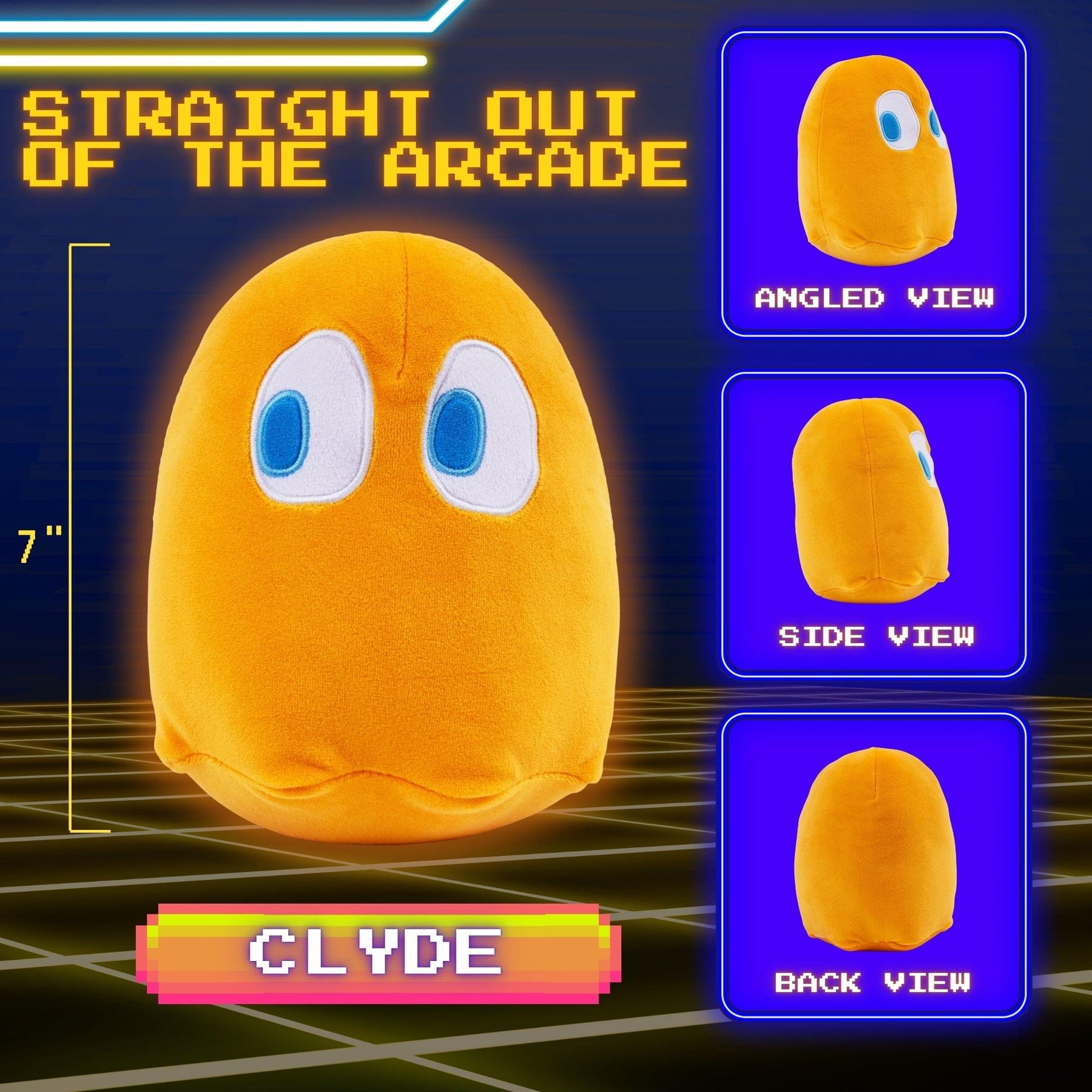 Pac-Man Clyde 7-Inch Plush