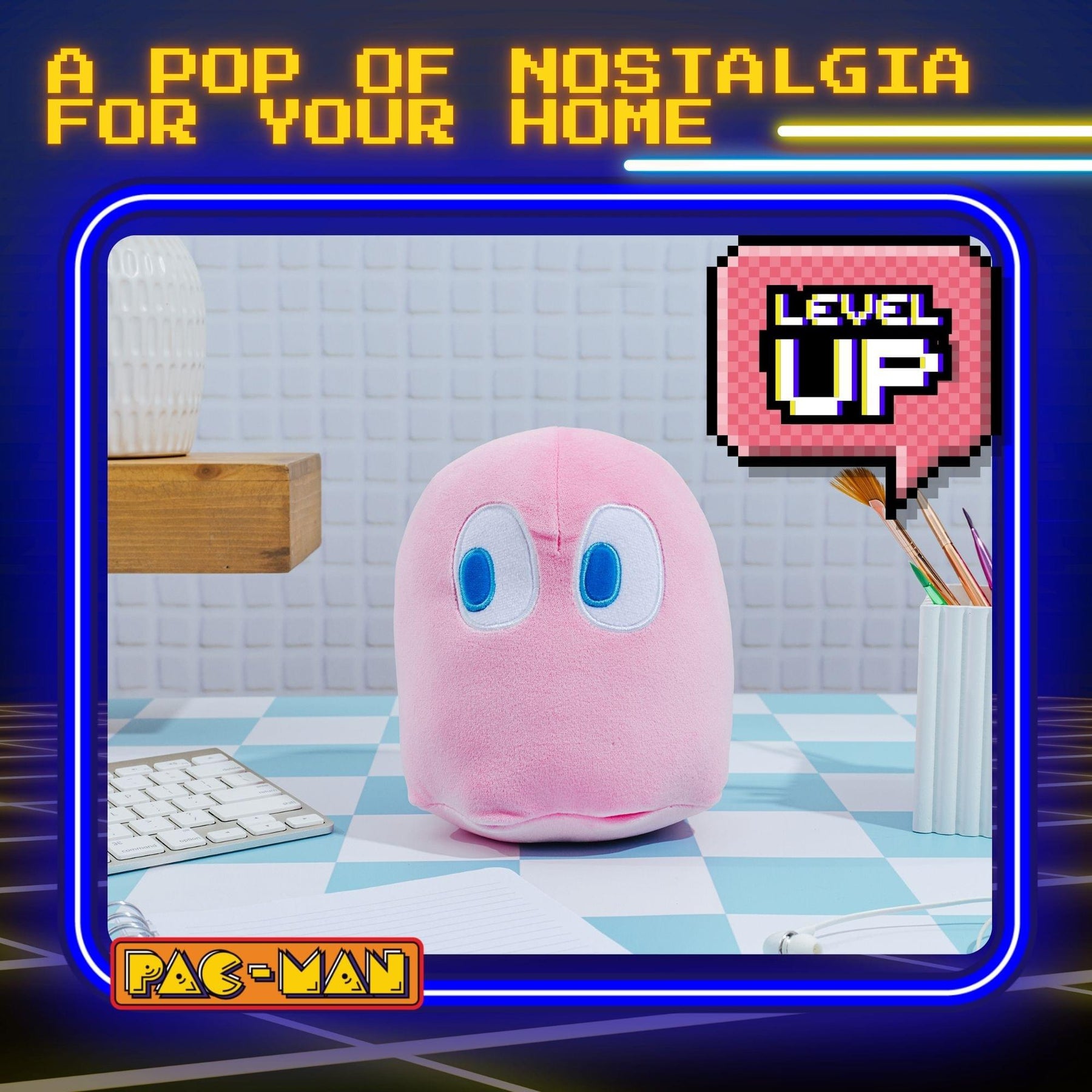 Pac-Man Pinky 7-Inch Plush