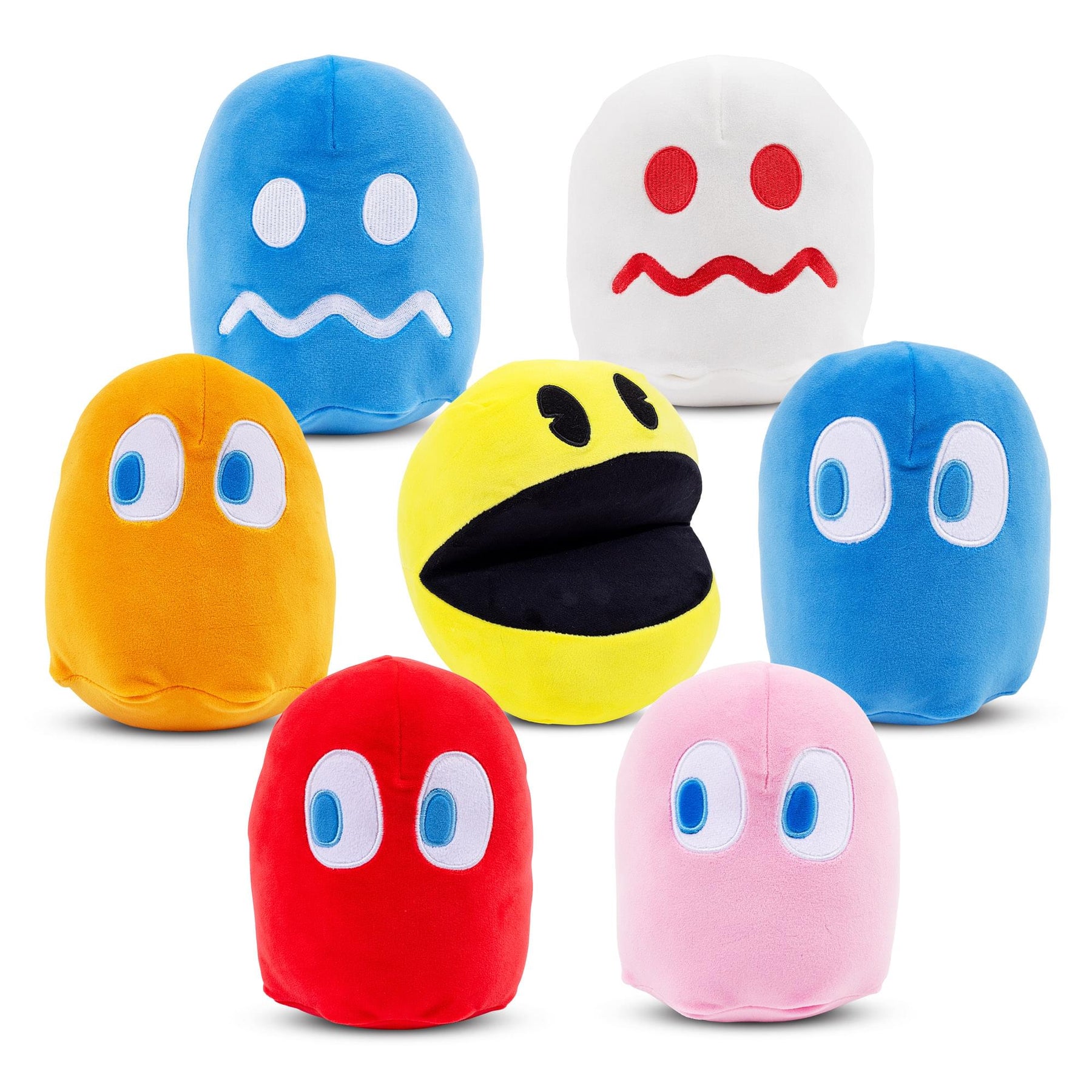 Pac-Man 7-Inch Collector Plush Set of 7