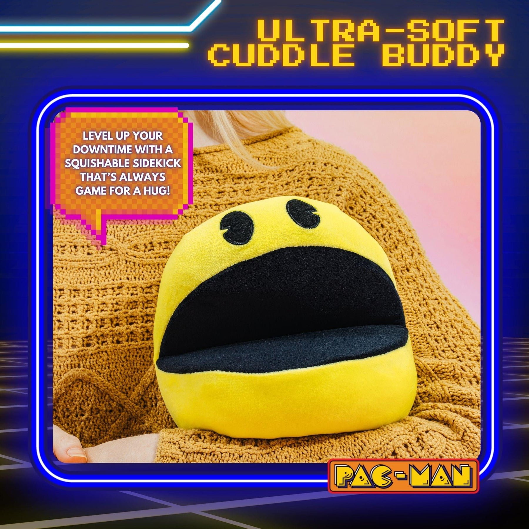 Pac-Man 7-Inch Collector Plush Set of 7