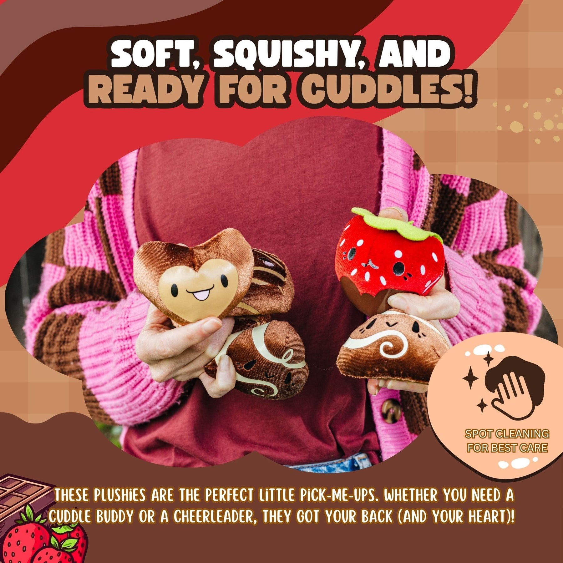 MochiOshis 6-Piece Box Of Chocolates Plush With Storage Tin