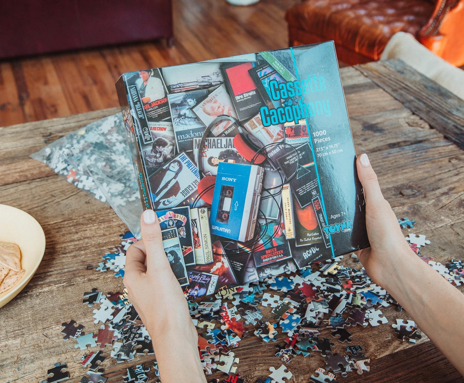 80s Cassette Music Hits 1000-Piece Jigsaw Puzzle | Toynk Exclusive