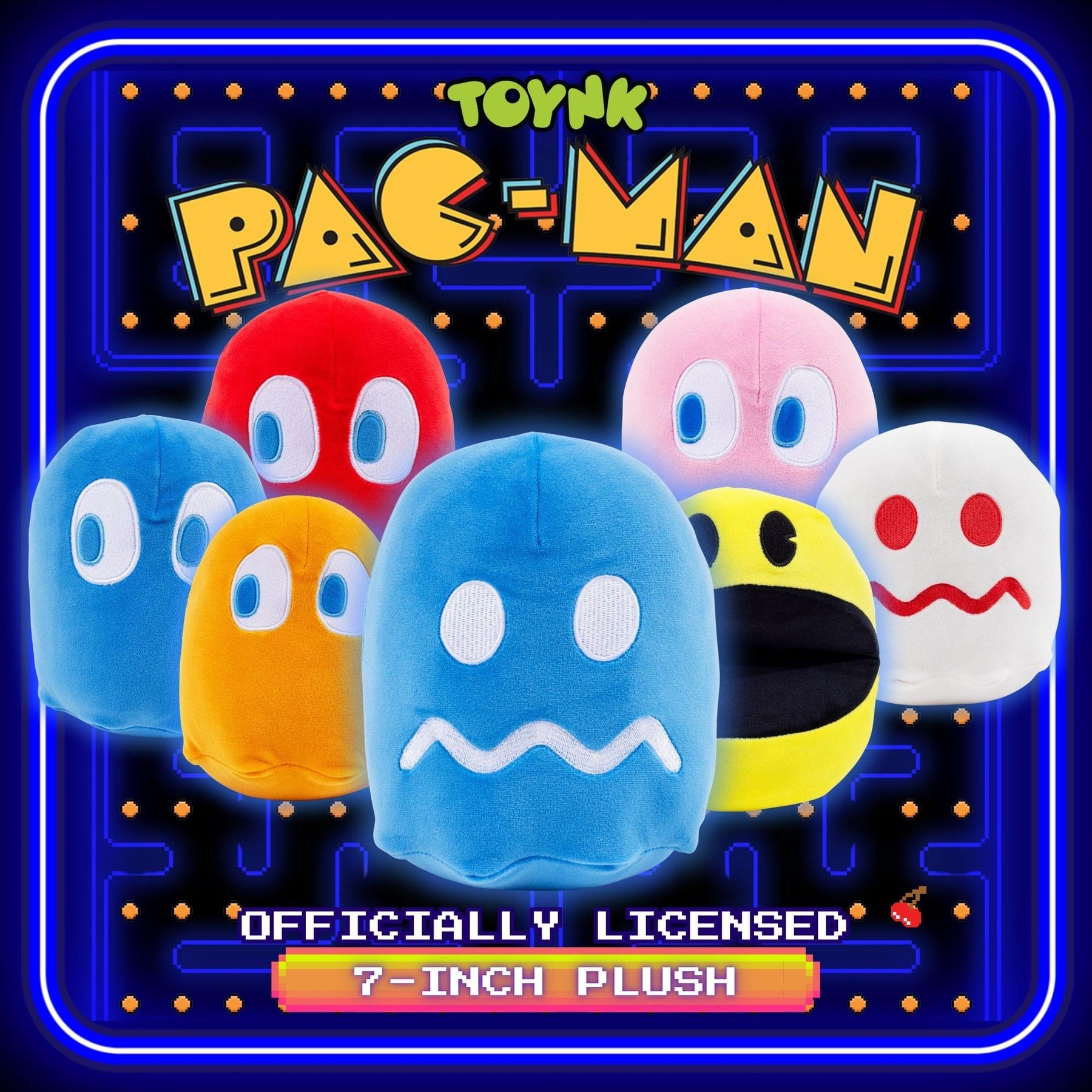 Pac-Man Vulnerable Blue Ghost 7-Inch Plush