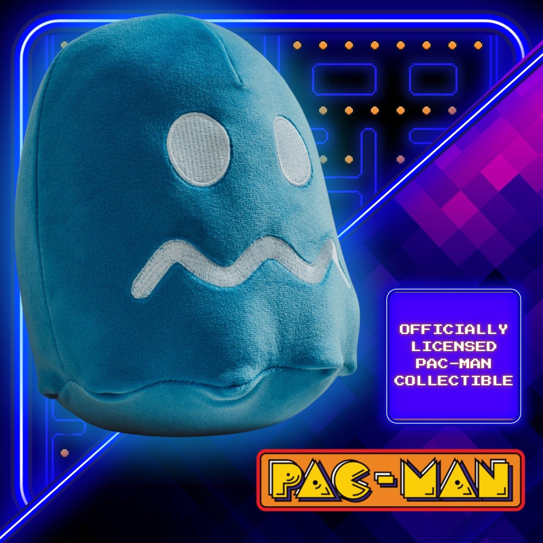 Pac-Man Vulnerable Blue Ghost 7-Inch Plush