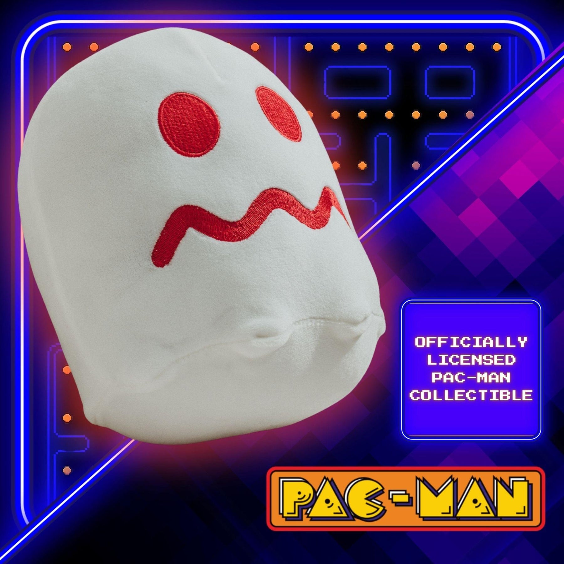 Pac-Man Vulnerable White Ghost 7-Inch Plush