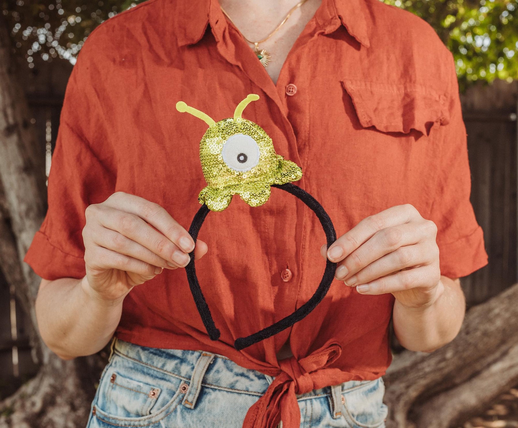 Futurama Brain Slug Sparkle Plush Headband