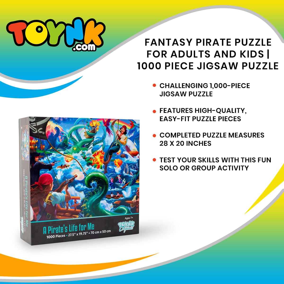 A Pirate's Life for Me! Fantasy Adventure Puzzle | 1000 Piece Jigsaw Puzzle