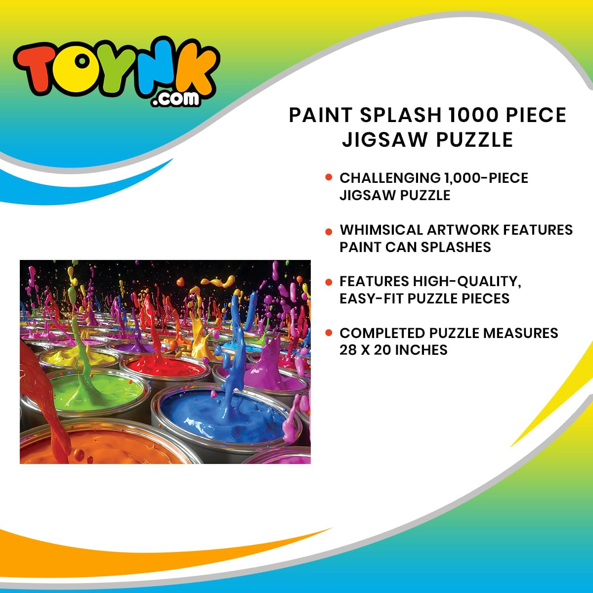 Paint Splash 1000 Piece Jigsaw Puzzle