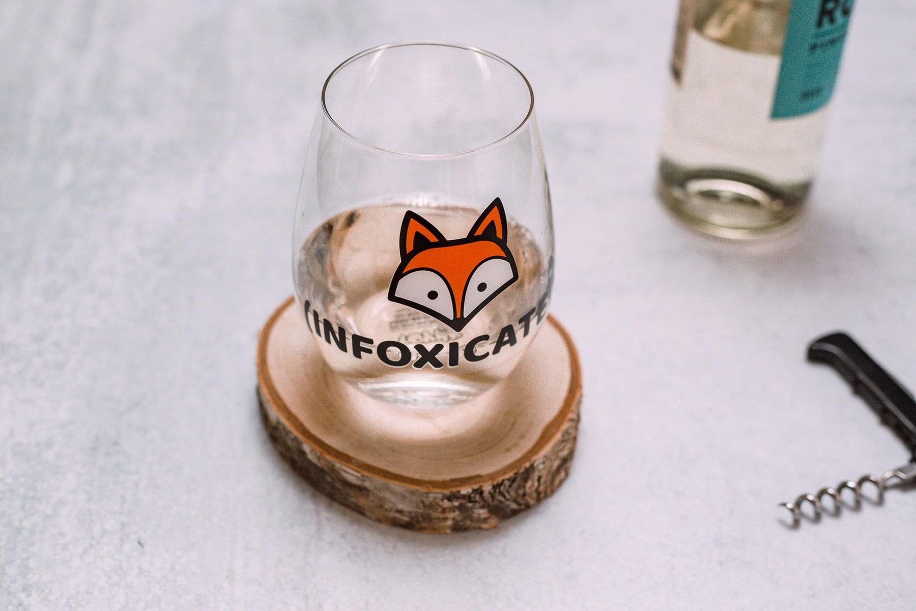 "Infoxicated" Oversized Stemless Wine Glass | Holds 20 Ounces