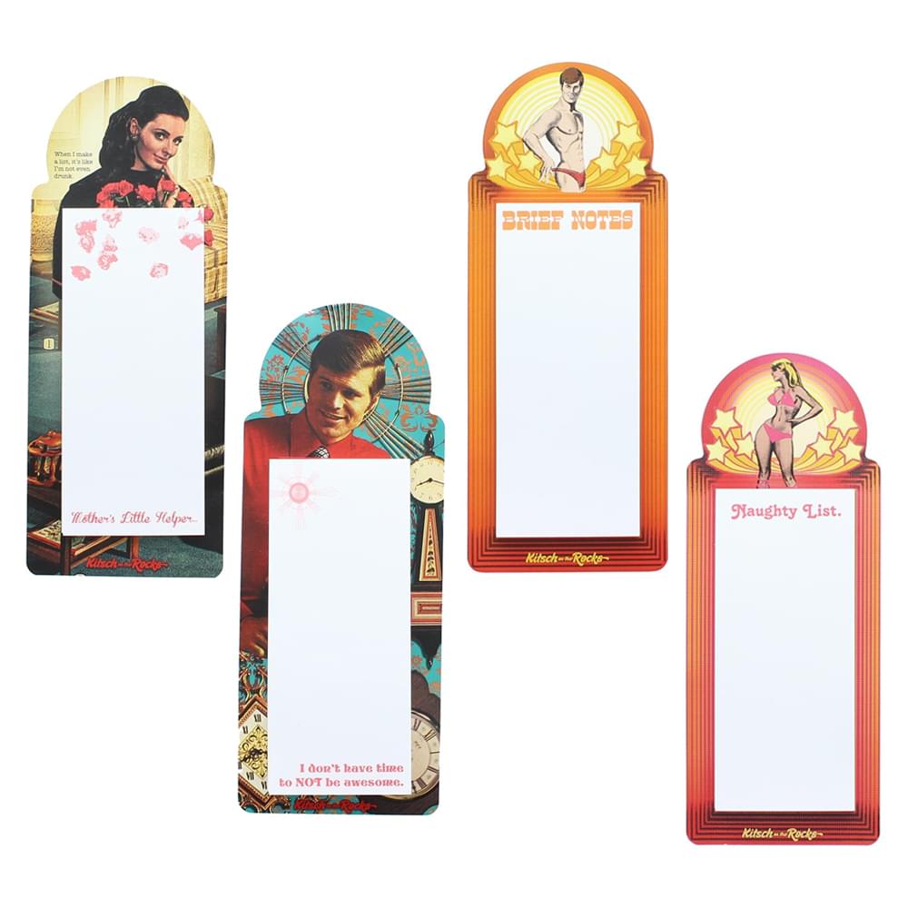 Retro Funny Quote Notepads Set of 4