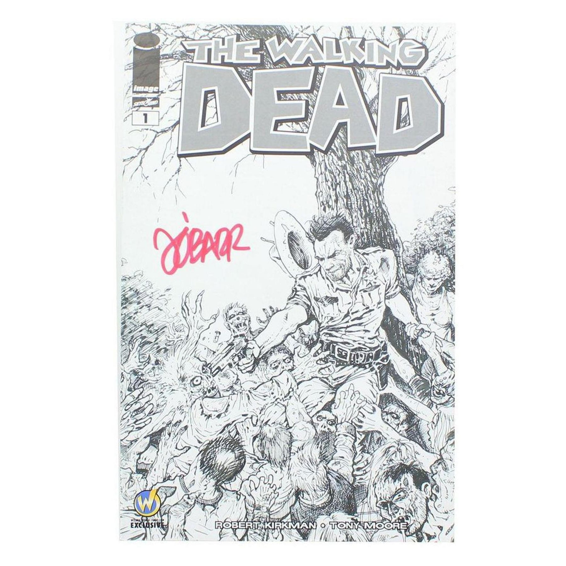 Image Comics The Walking Dead #1 | WW Louisville B&W Cover | AUTOGRAPHED