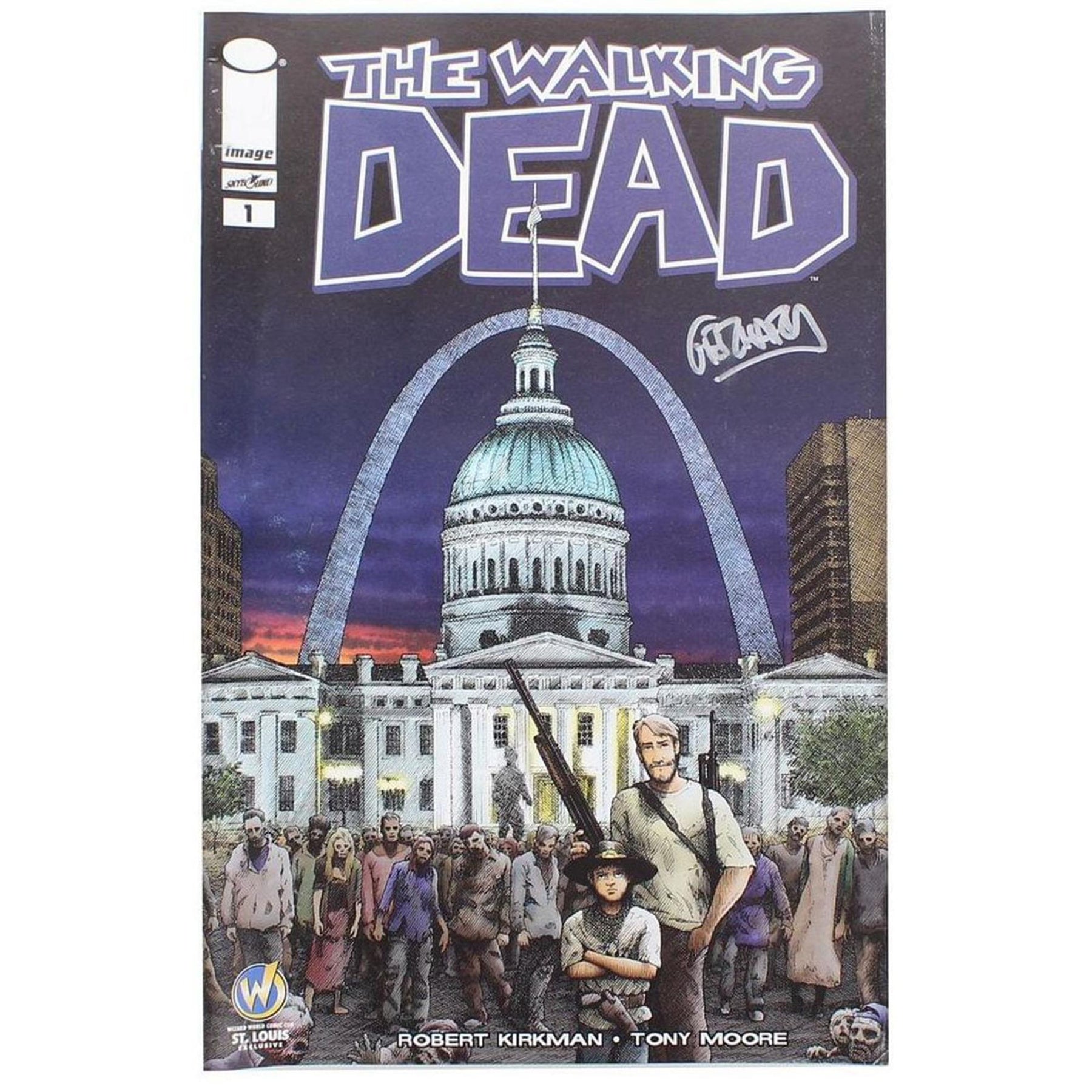 Image Comics The Walking Dead #1 | WW St Louis Color Cover | AUTOGRAPHED