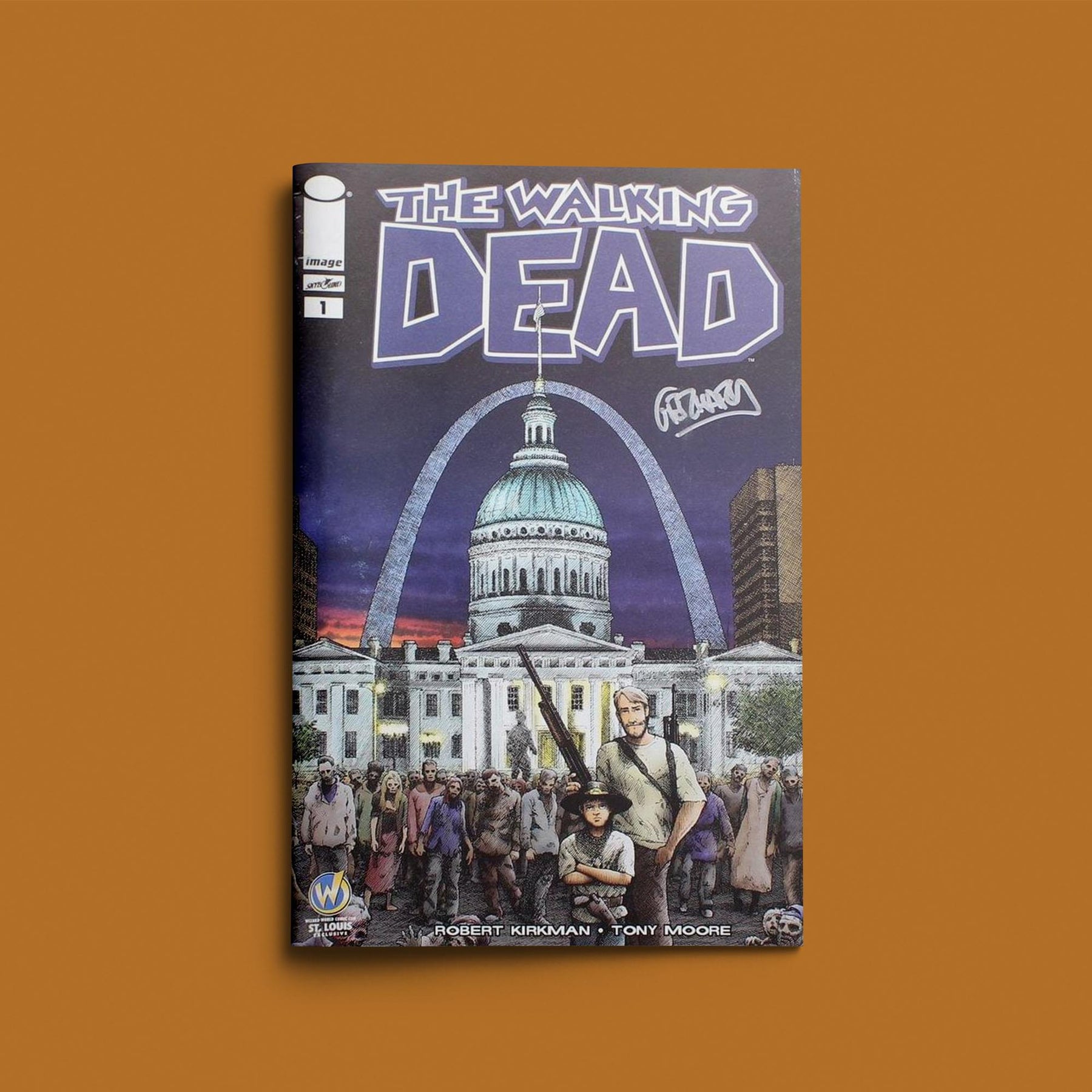 Image Comics The Walking Dead #1 | WW St Louis Color Cover | AUTOGRAPHED
