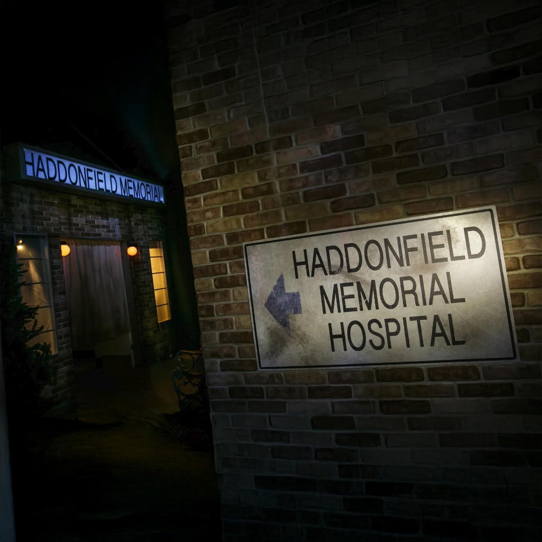 Halloween II Haddonfield Memorial Hospital Metal Sign