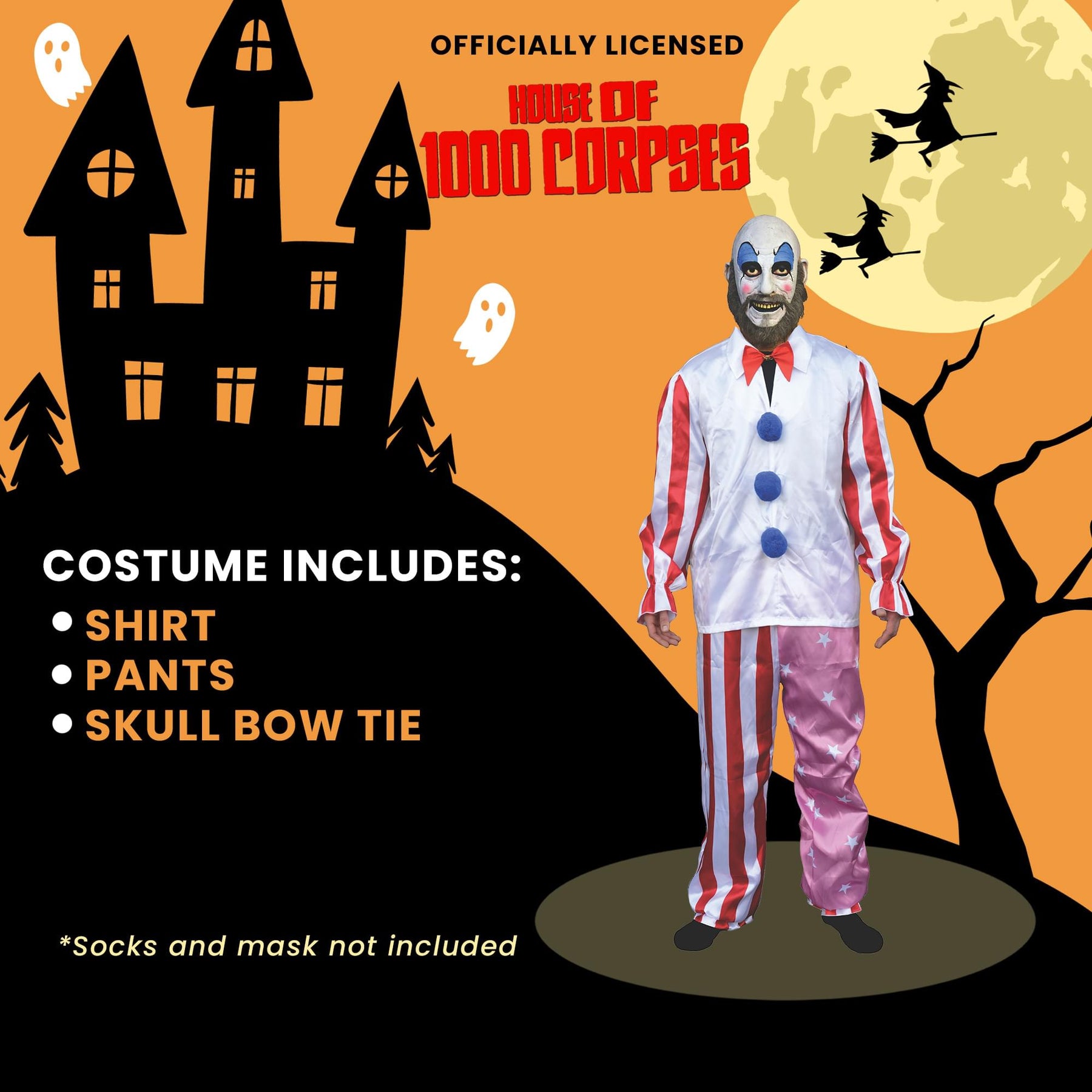 House of 1,000 Corpes Adult Costume Captain Spaulding