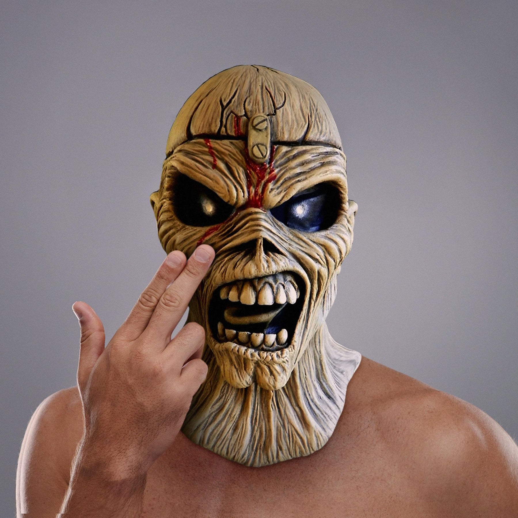 Iron Maiden Eddie Piece of Mind Adult Costume Mask