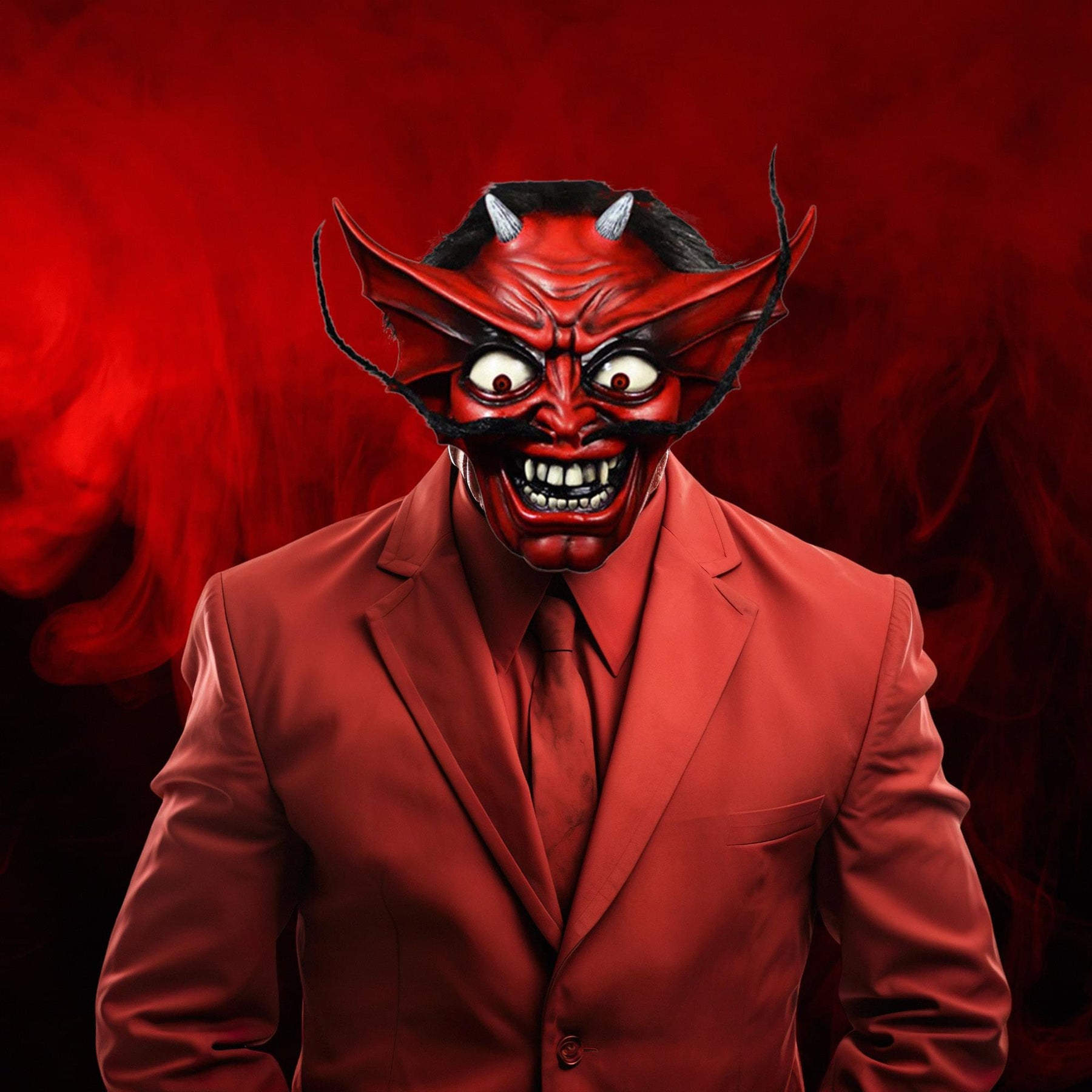 Iron Maiden Number of the Beast Devil Adult Latex Costume Mask