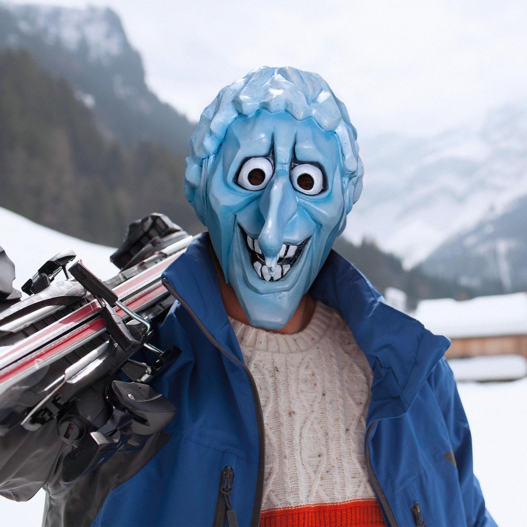 The Year Without a Santa Claus Snow Miser Costume Mask