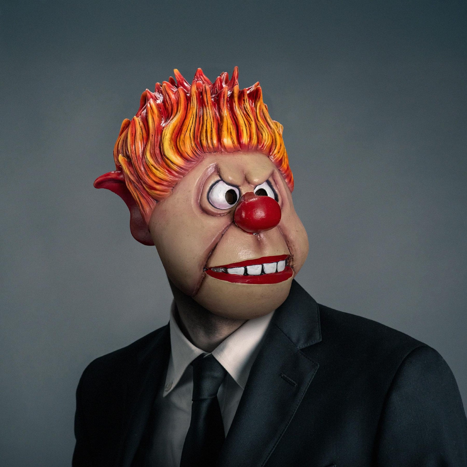 The Year Without a Santa Claus Heat Miser Costume Mask