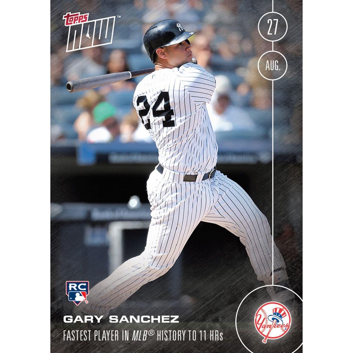 MLB NY Yankees Gary Sanchez #400 Topps NOW Trading Card