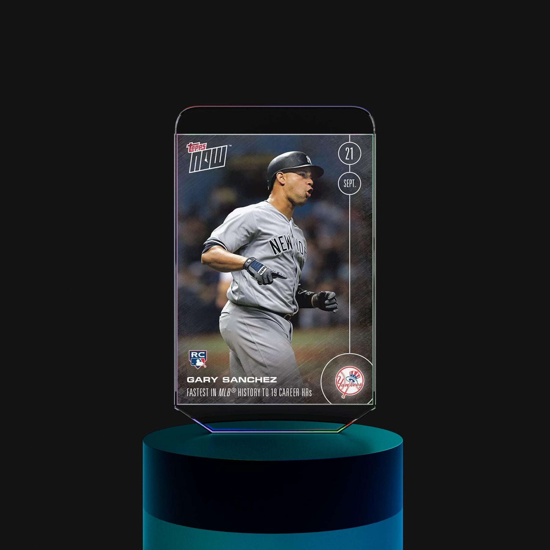 MLB NY Yankees Gary Sanchez #486 Topps NOW Trading Card