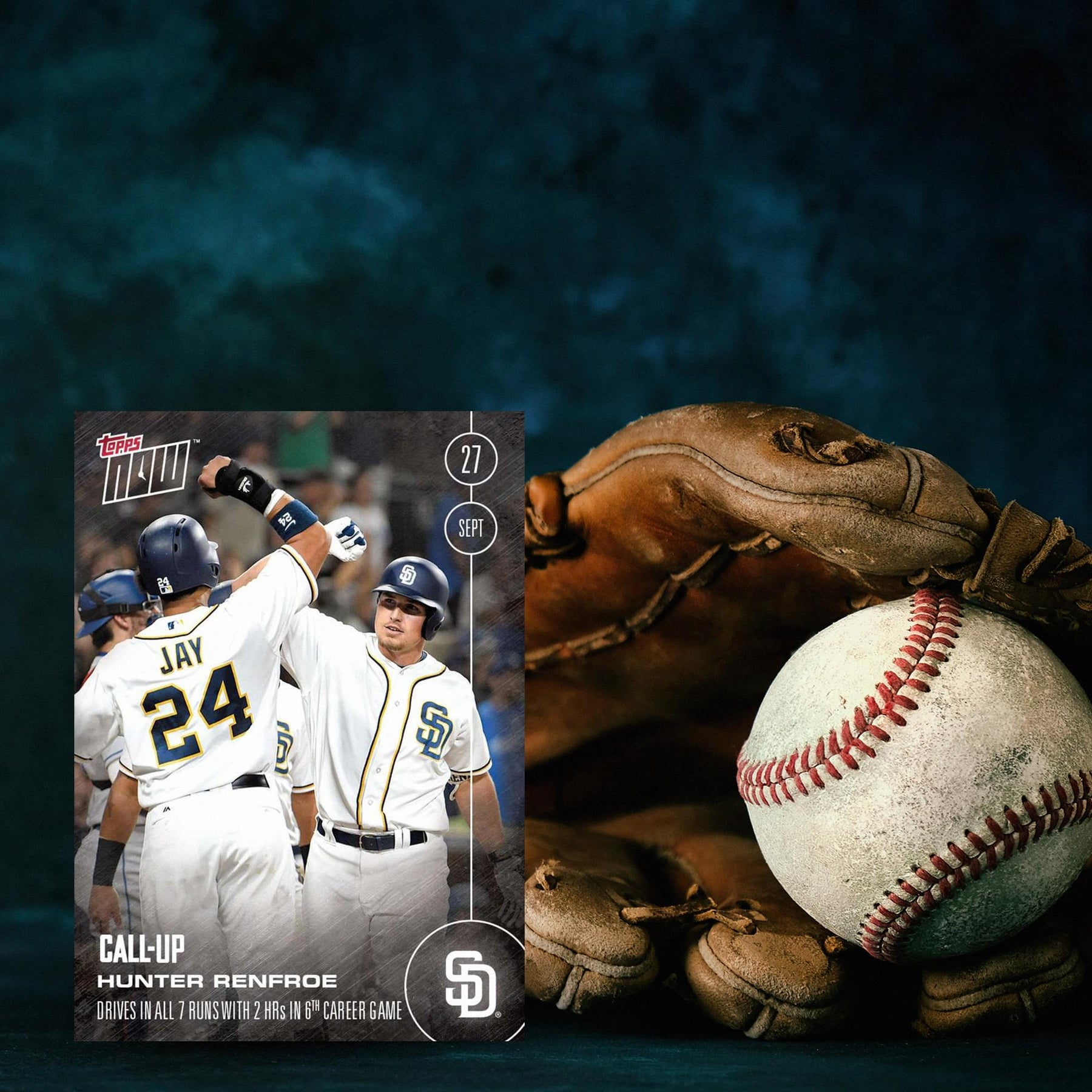 MLB San Diego Padres Hunter Renfroe (Call-Up) #512 Topps NOW Trading Card
