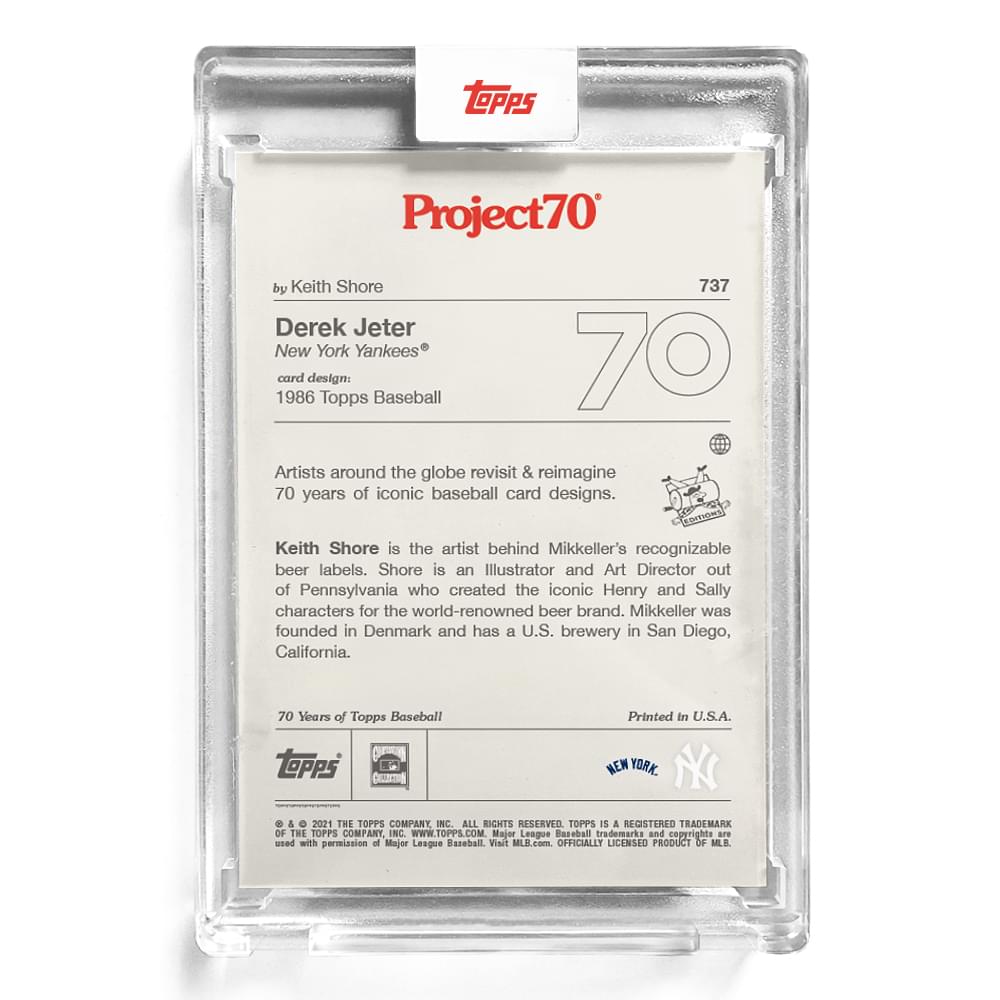 MLB Topps Project70 Card 732 | 1986 Derek Jeter by Keith Shore