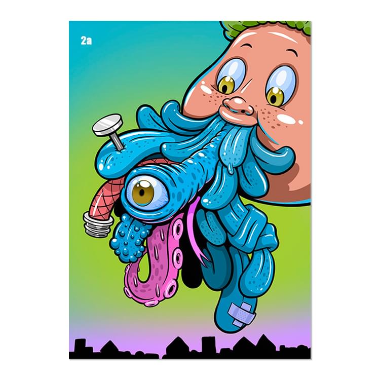 Garbage Pail Kids 2022 Topps ComplexLand Skateboard Deck Stickers