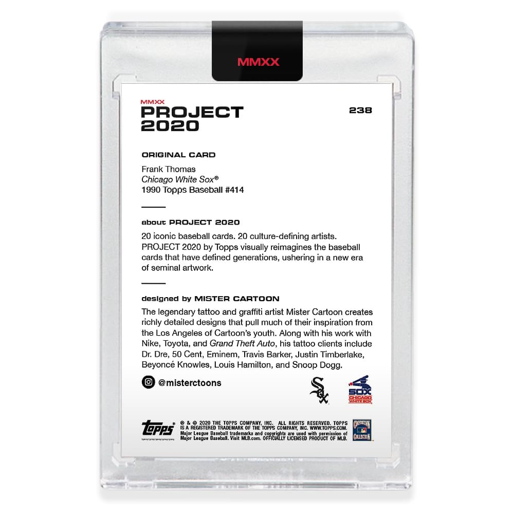 Topps PROJECT 2020 Card 73 - 1990 Frank Thomas by Don C