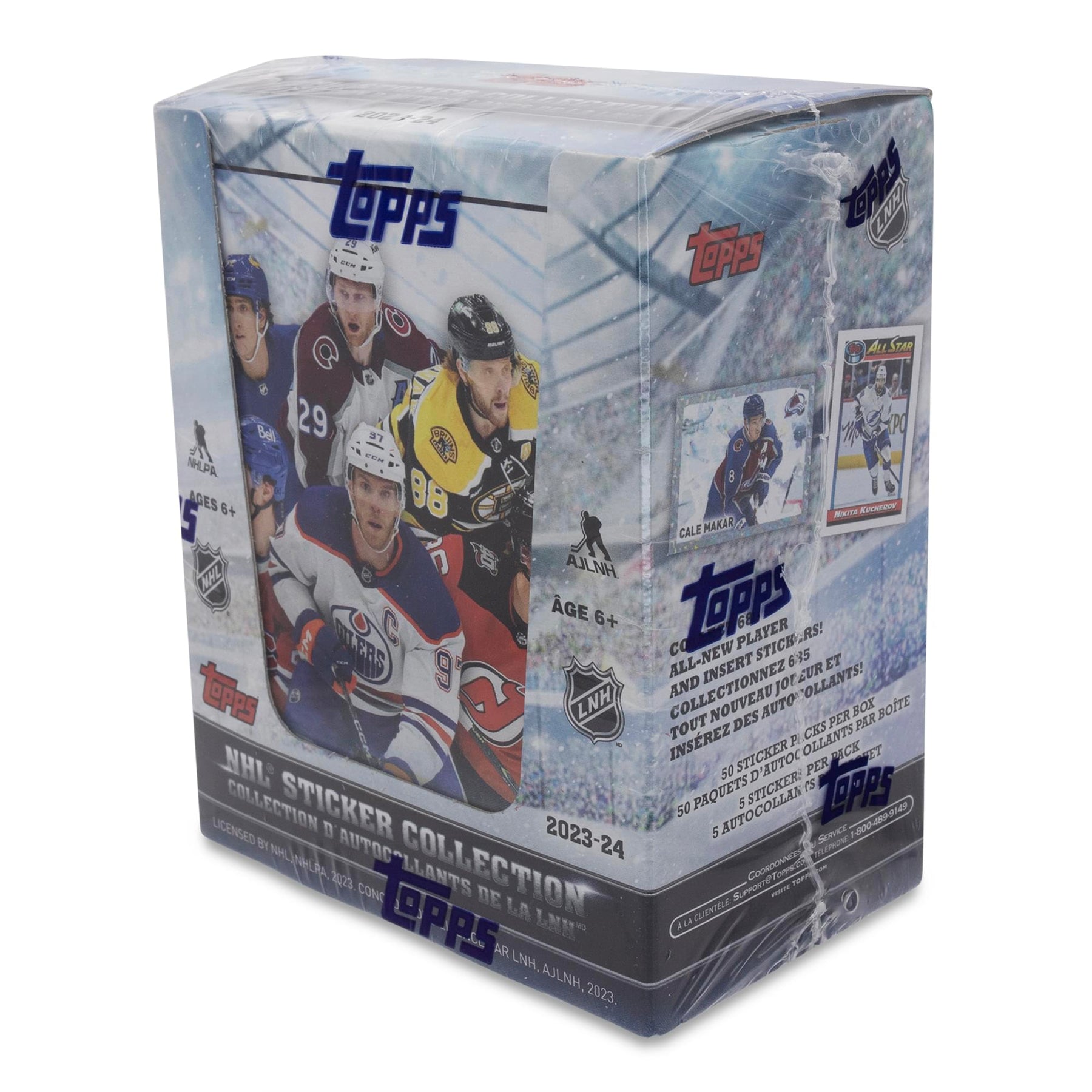 NHL 2023-24 TOPPS Sticker Collection Box | 50 Packs