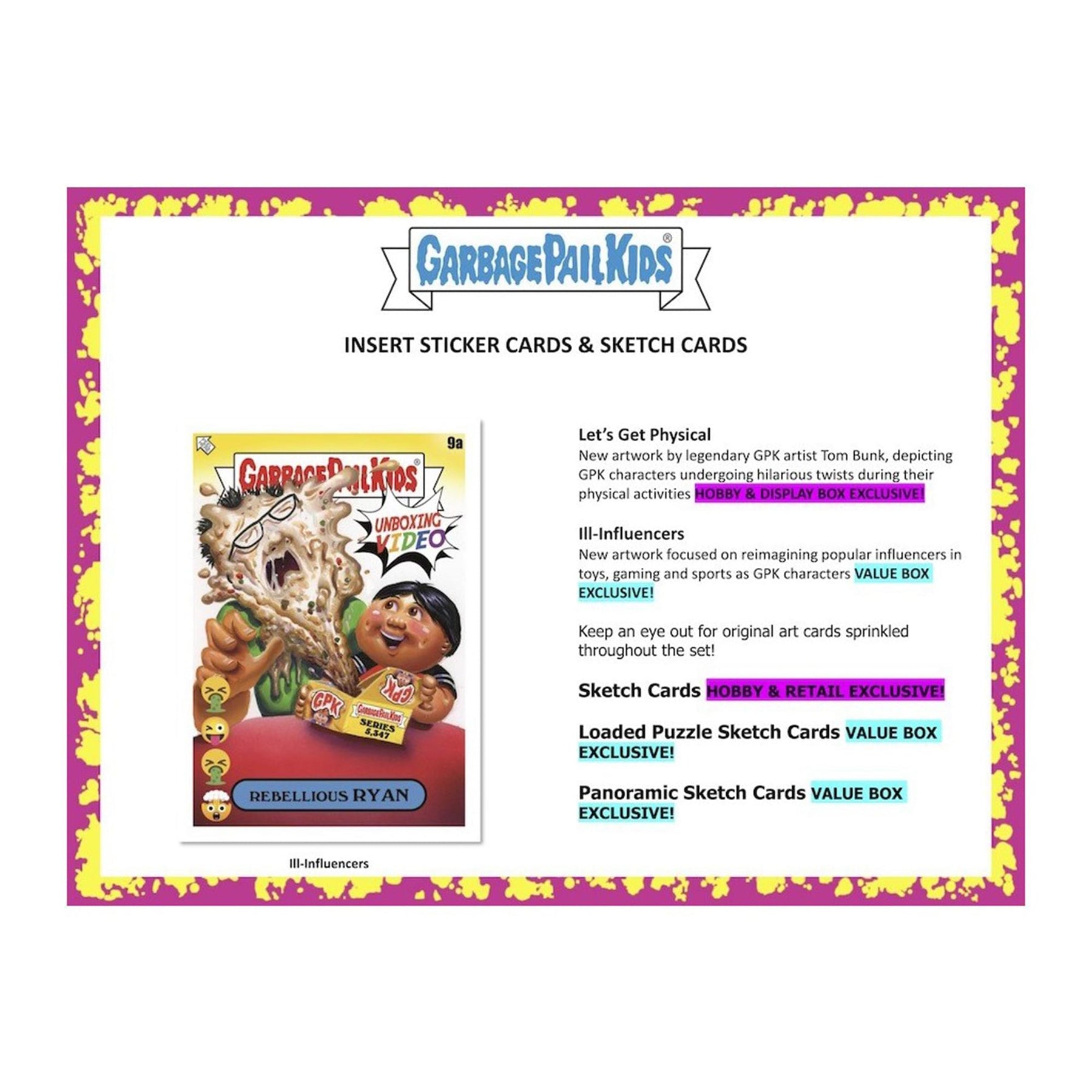 Garbage Pail Kids 2024 Topps Kids at Play Blaster Box | 10 Packs Per Box
