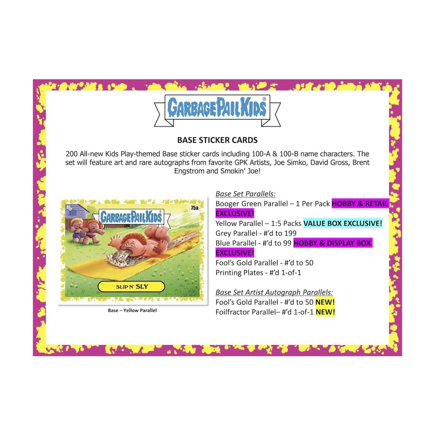 Garbage Pail Kids 2024 Topps Kids at Play Blaster Box | 10 Packs Per Box