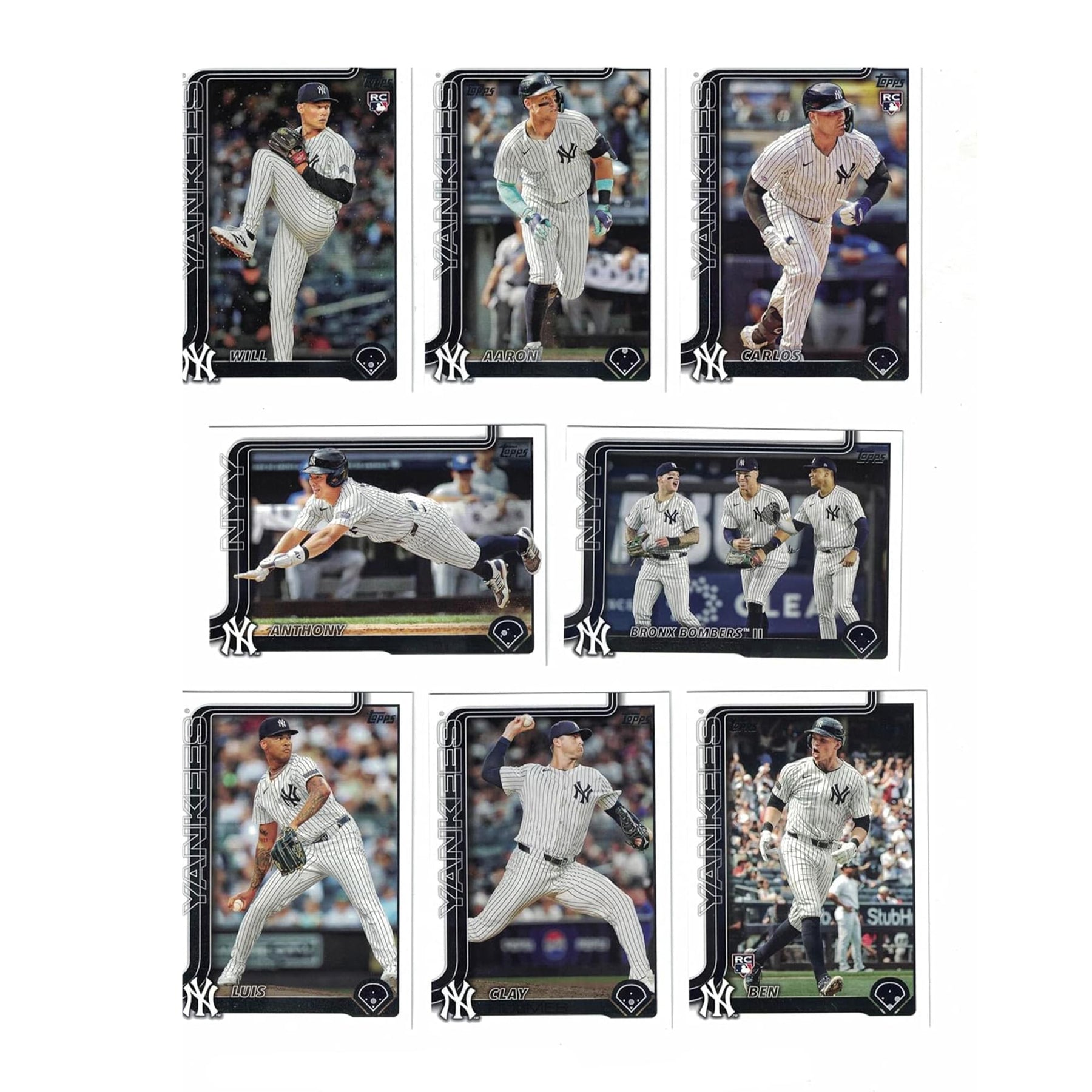 New York Yankees 2025 Topps Mini Team Set | 17 Cards Per Set