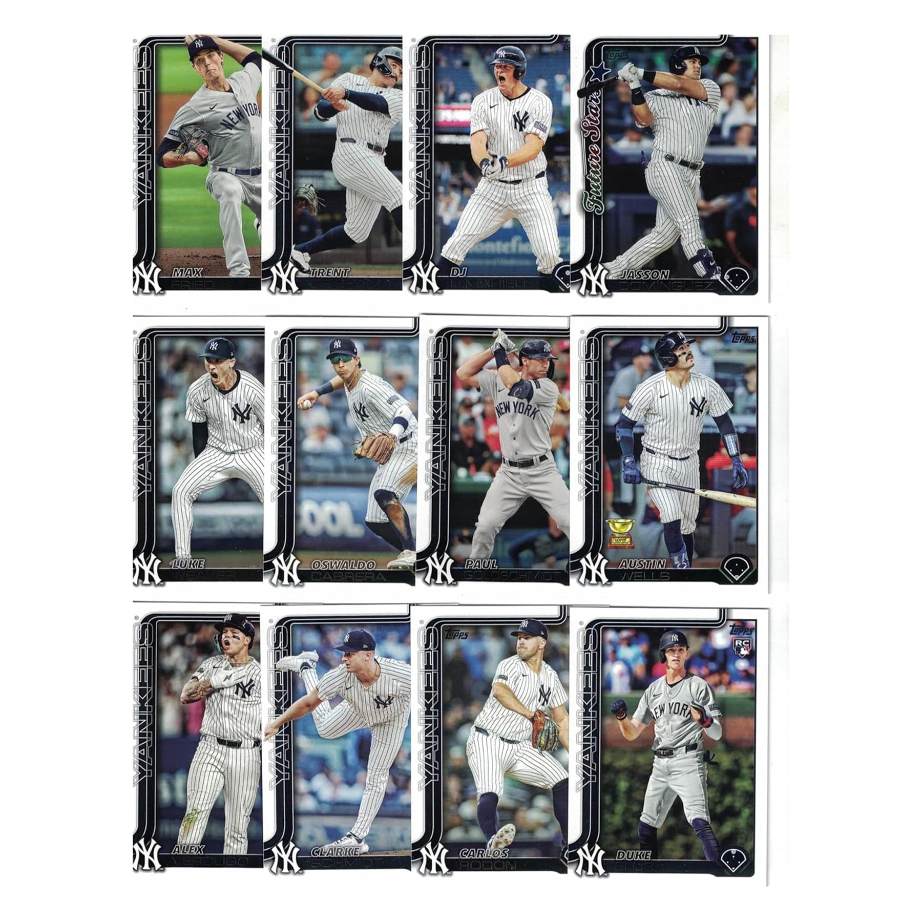 New York Yankees 2025 Topps Mini Team Set | 17 Cards Per Set