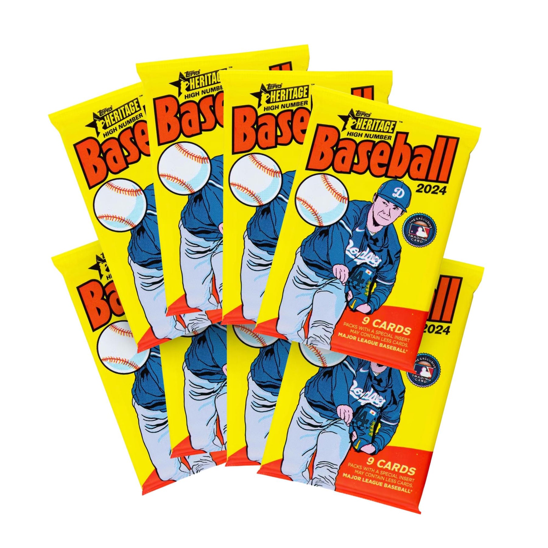 MLB 2024 Topps Heritage High Number Baseball Blaster Box| 8 Packs