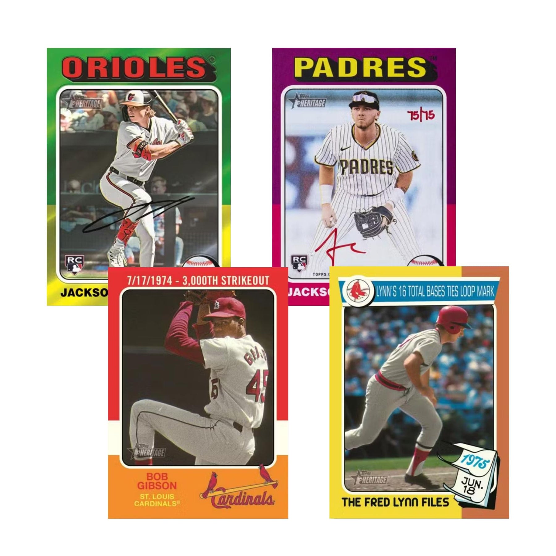 MLB 2024 Topps Heritage High Number Baseball Blaster Box| 8 Packs