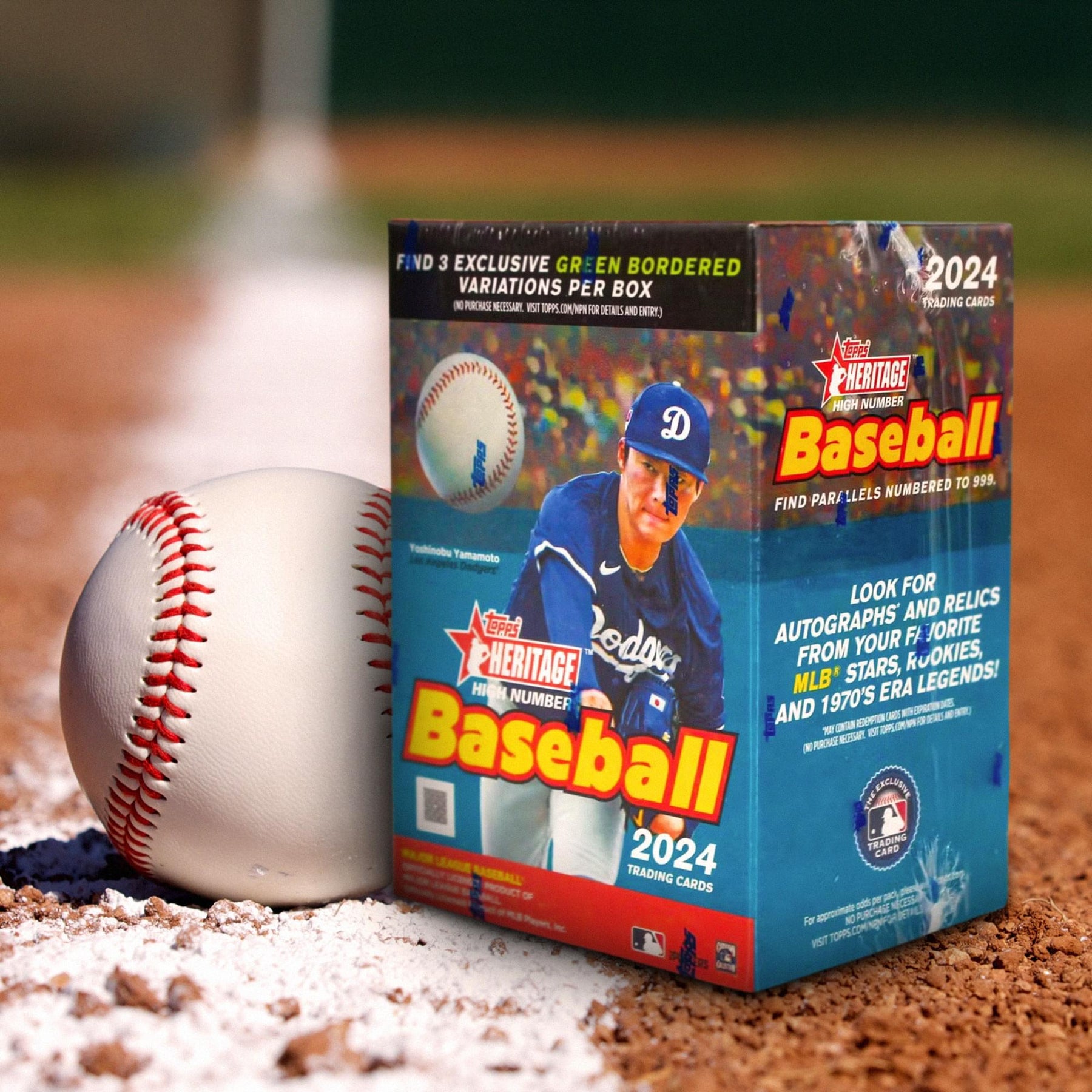 MLB 2024 Topps Heritage High Number Baseball Blaster Box| 8 Packs