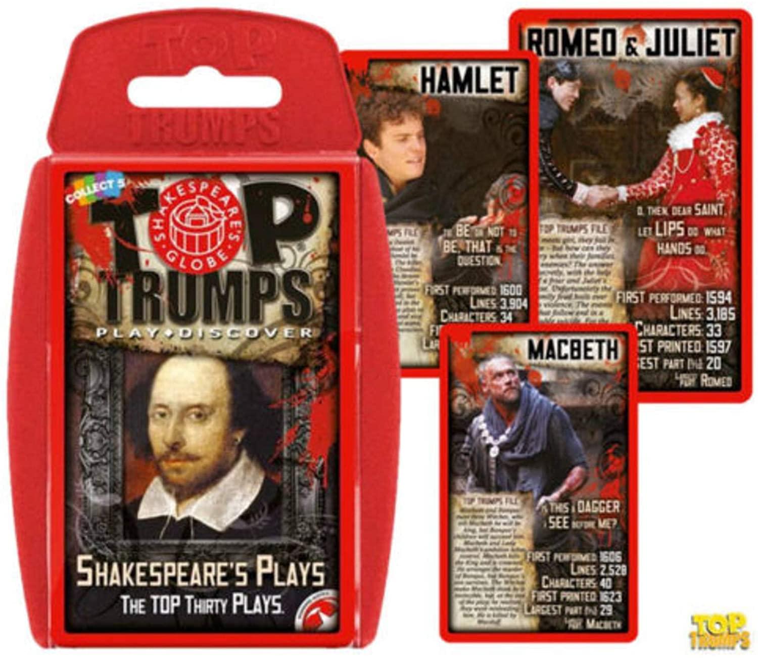 Shakespeare's Plays Top Trumps Card Game